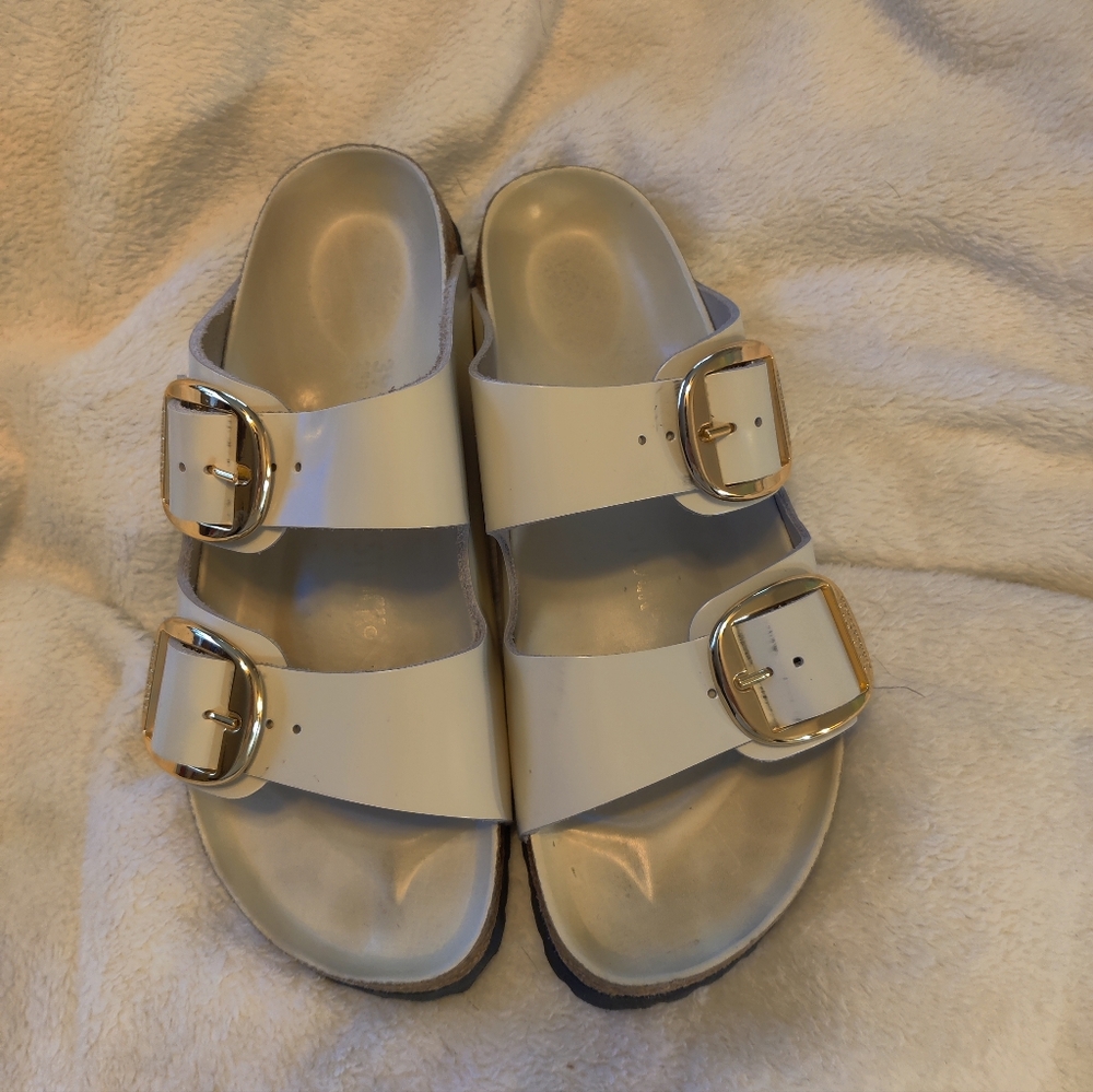 Birkenstock Arizona Big Buckle Women's sz39 Ivory